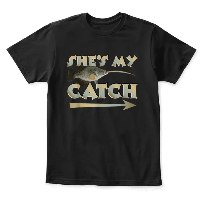 She's My Catch His And Hers Fishing Matching Couples Anglers Youth Staple T-Shirt