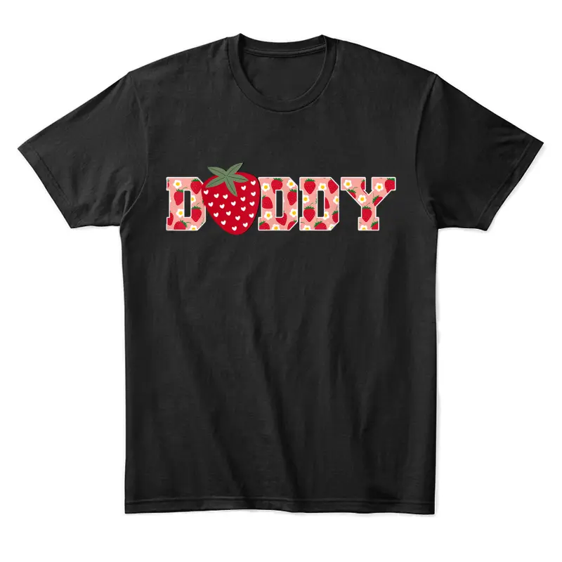 Funny Strawberry Daddy Fruit 1St Birthday Family Matching Unisex Staple T-Shirt