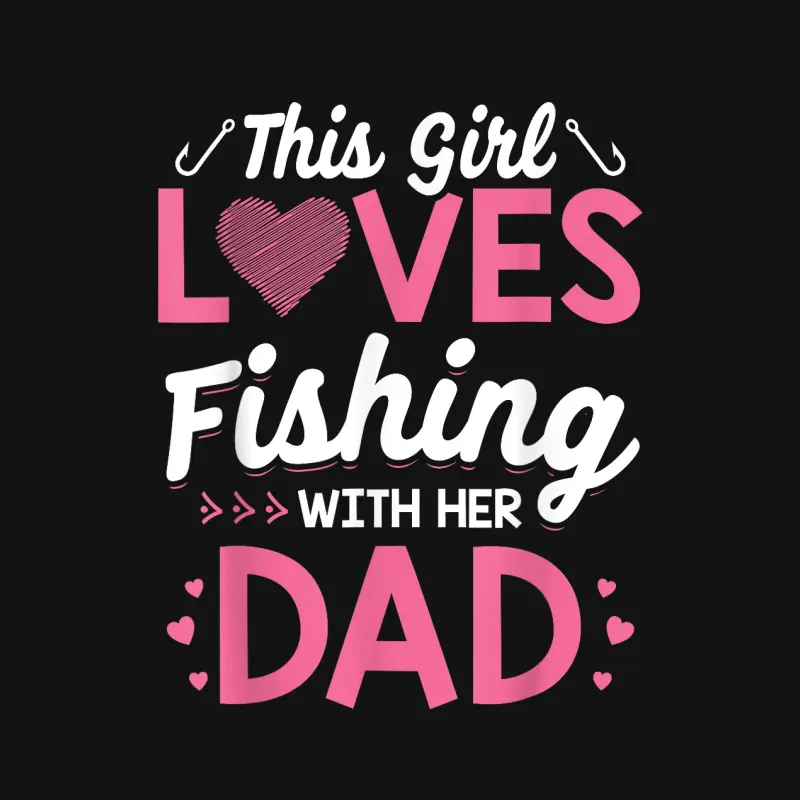 Daughter Fishing Shirt Dad Daughter Matching Fishing Youth Staple T-Shirt