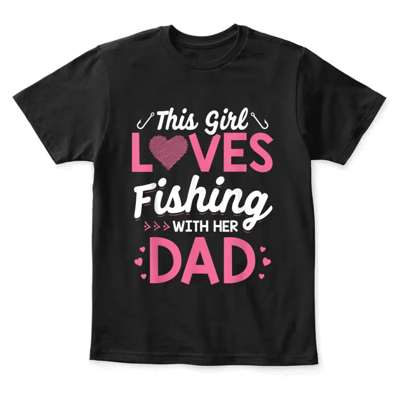 Daughter Fishing Shirt Dad Daughter Matching Fishing Youth Staple T-Shirt