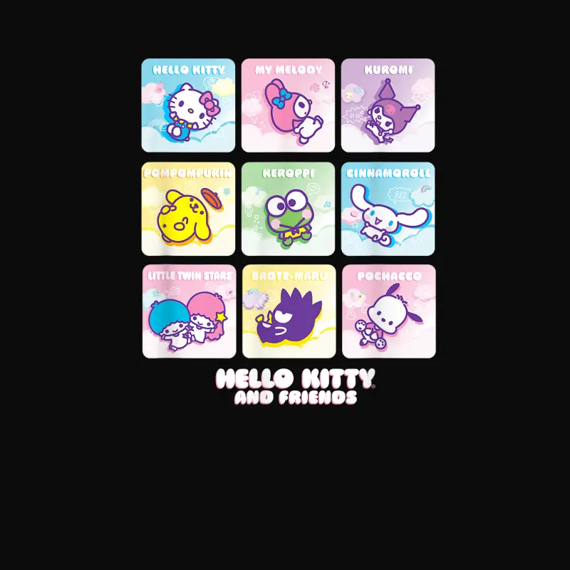 Hello Kitty And Friends Square Icons Unisex Staple T-Shirt