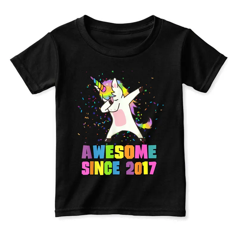 Awesome Since 2017 Unicorn Toddler Staple T-Shirt