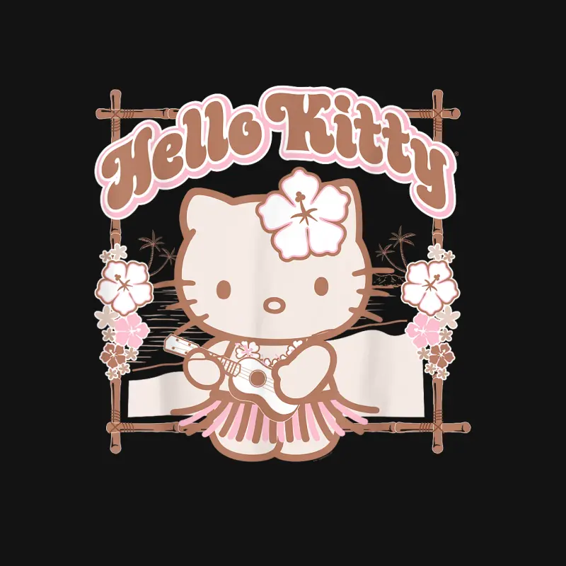 Hello Kitty Hula Summer Tee Shirt Youth Staple T-Shirt