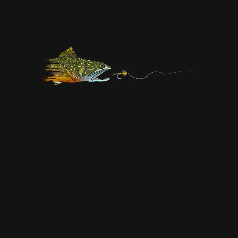 Fly Fishing Brook Trout Dry Fly Tying Fisherman Youth Staple T-Shirt