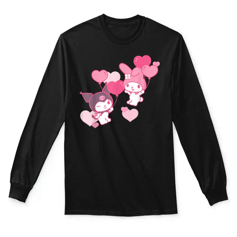 Valentine's Day Hearts Tee Shirt Unisex Long Sleeve T-Shirt