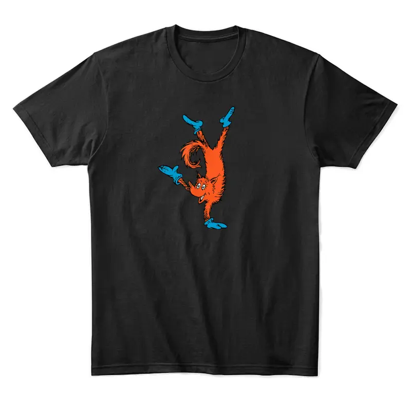 Dr. Seuss Fox In Socks Handstand Unisex Staple T-Shirt