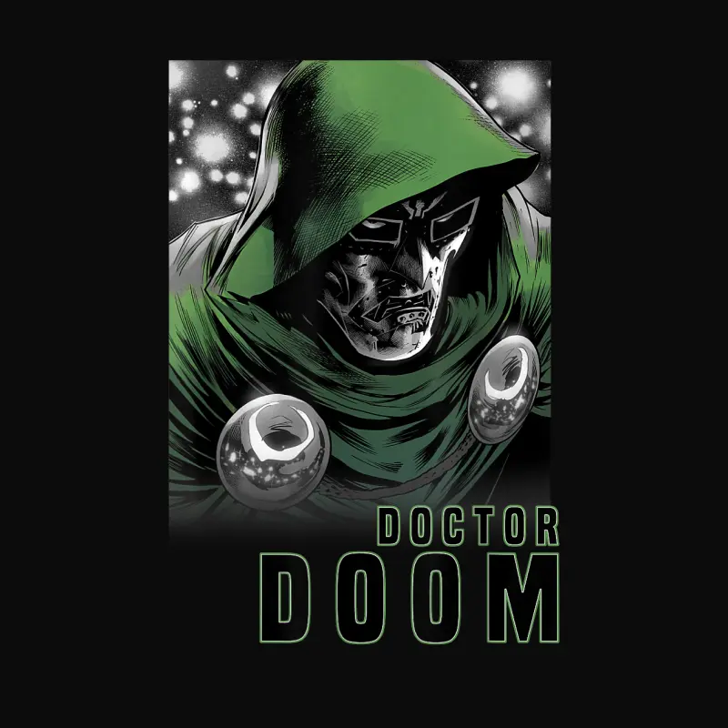 Marvel Fantastic Four Doctor Doom Portrait Unisex Staple T-Shirt