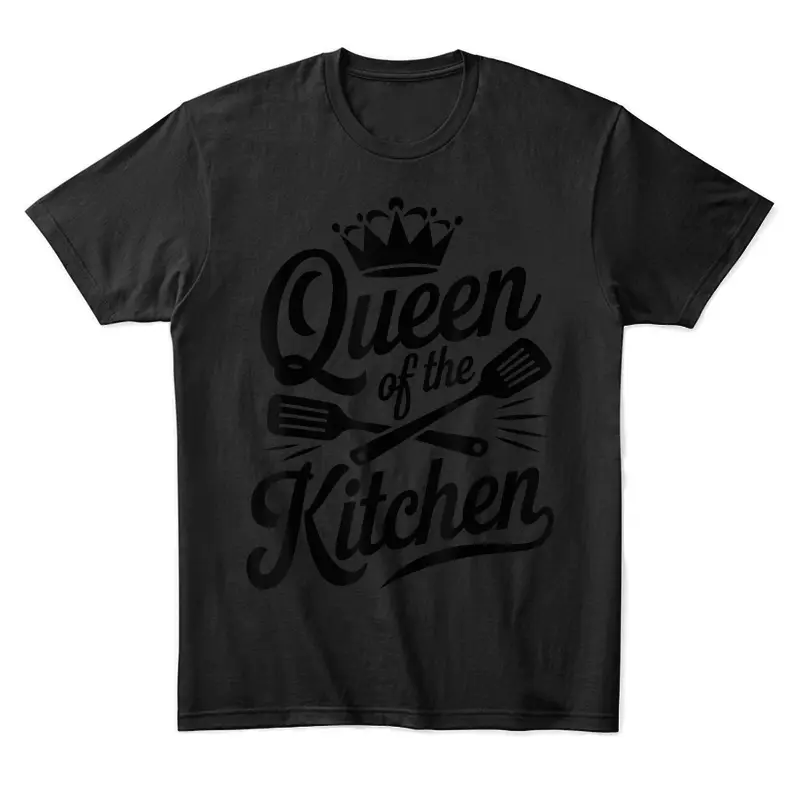 Queen Of The Kitchen Funny Chef Unisex Staple T-Shirt