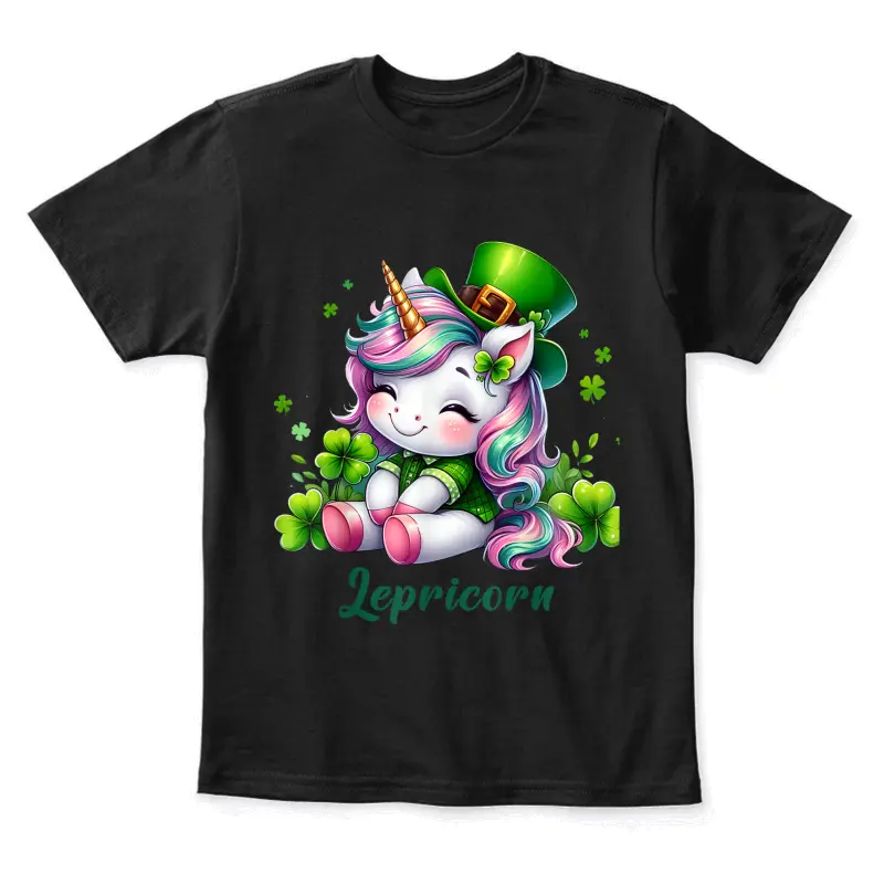 St Patricks Day Unicorn Cute Saint Pattys Girls Lepricorn Youth Staple T-Shirt