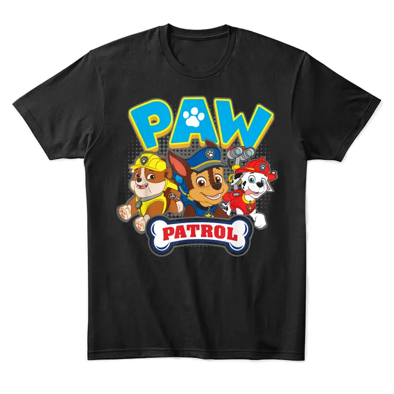 Paw Patrol Group (Chase,Marshall,Rubble) T-Shirt Unisex Staple T-Shirt