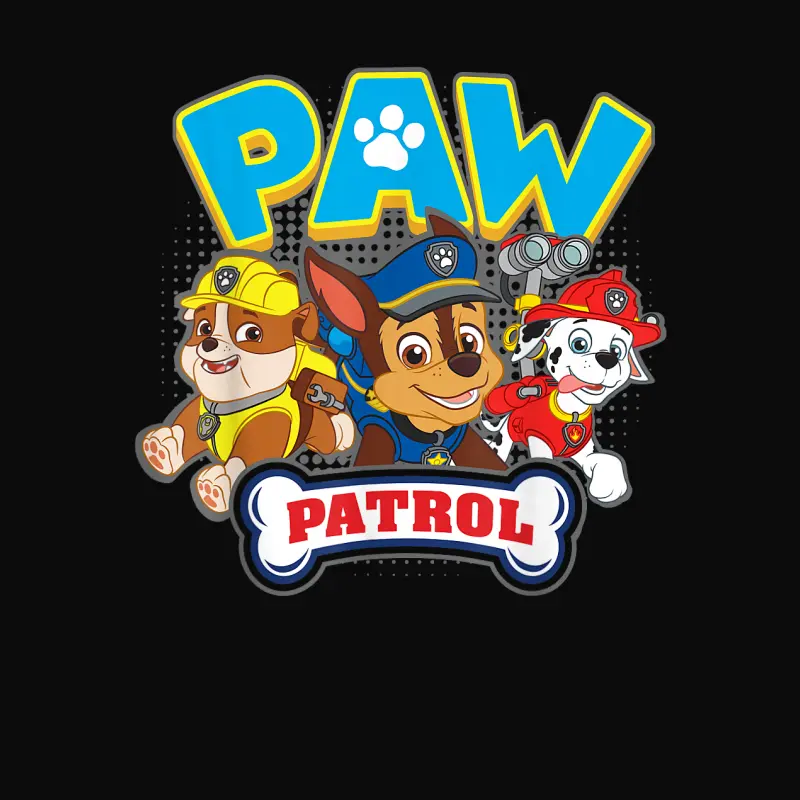 Paw Patrol Group (Chase,Marshall,Rubble) T-Shirt Unisex Staple T-Shirt
