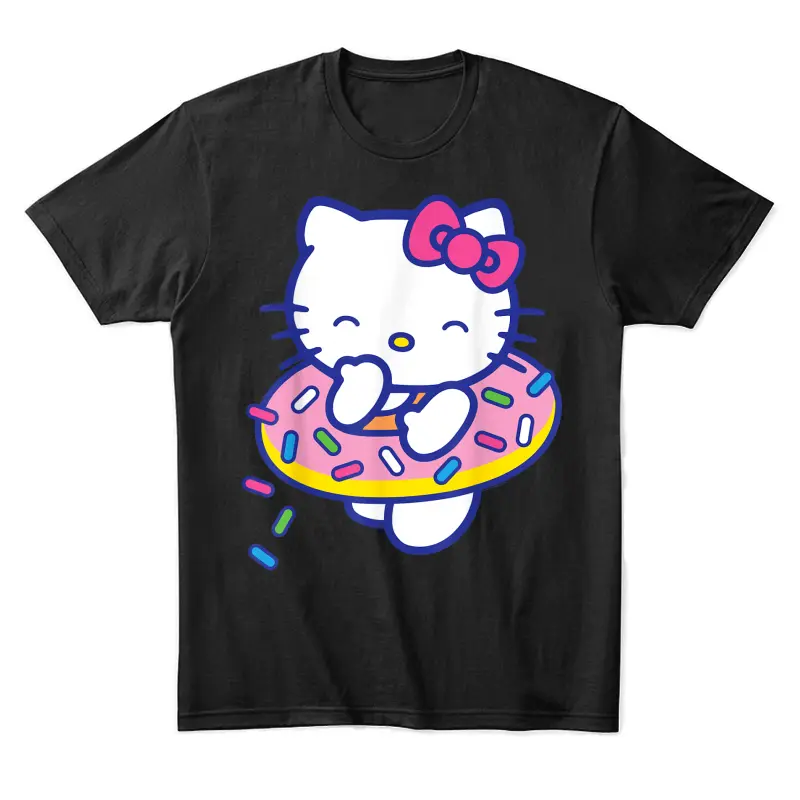 Hello Kitty Donut Sprinkles Floaty Summer Swimming Unisex Staple T-Shirt