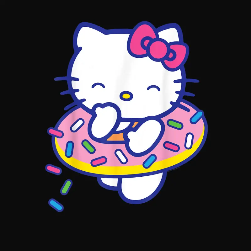 Hello Kitty Donut Sprinkles Floaty Summer Swimming Unisex Staple T-Shirt