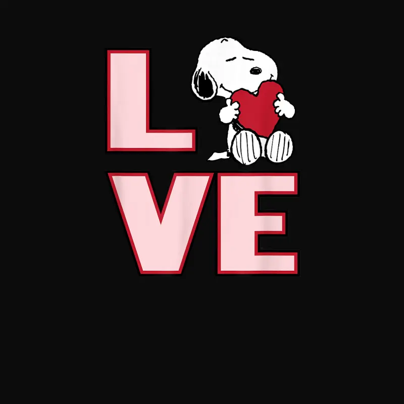 Peanuts Valentine Snoopy Love Unisex Staple T-Shirt