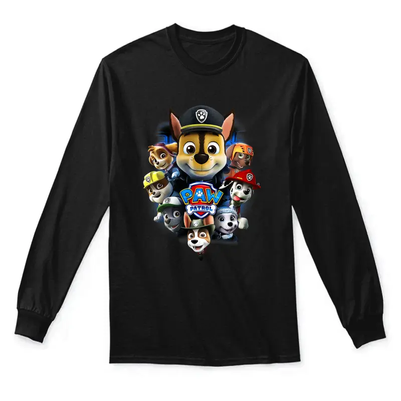 Kids Paw Patrol Team Heads Unisex Long Sleeve T-Shirt