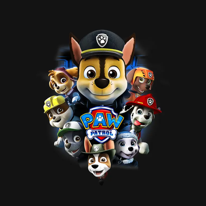 Kids Paw Patrol Team Heads Unisex Long Sleeve T-Shirt