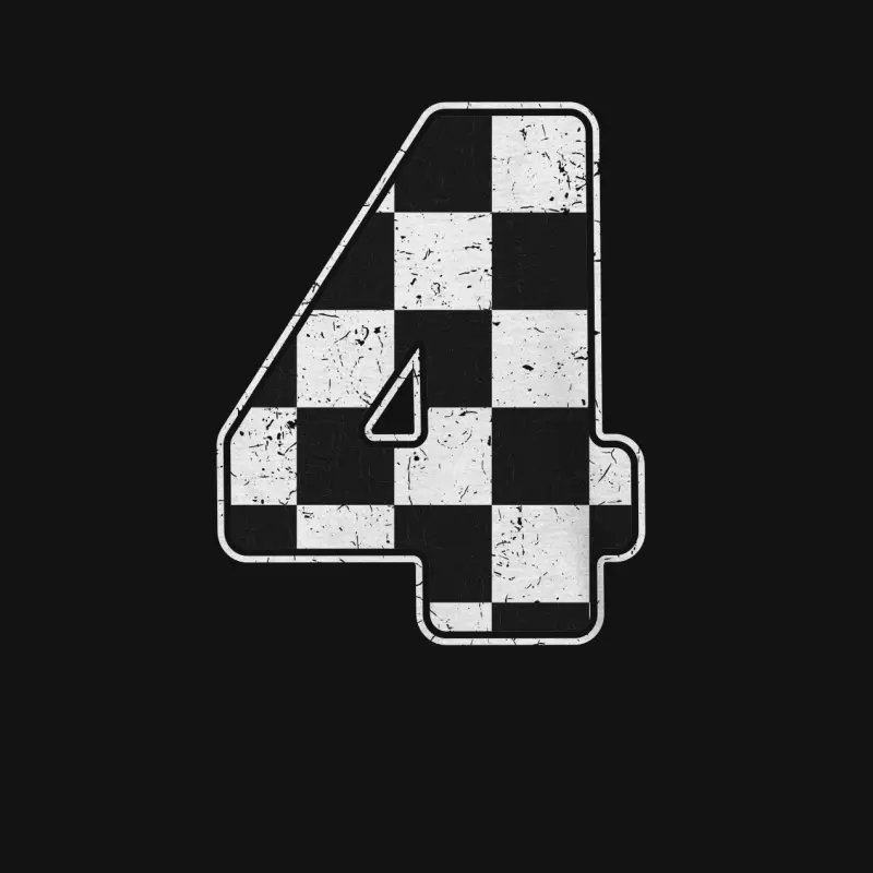 Birthday Boy 4 Four Race Car 4Th Birthday Racing Car Flag Youth Staple T-Shirt