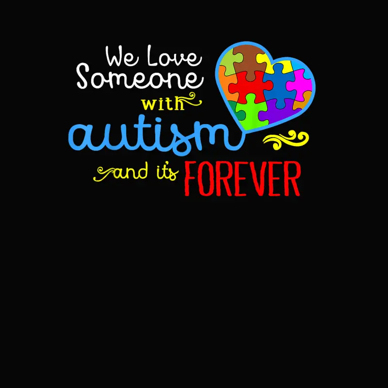 Autism Awareness Shirt - Love Forever Family Autism Toddler Staple T-Shirt