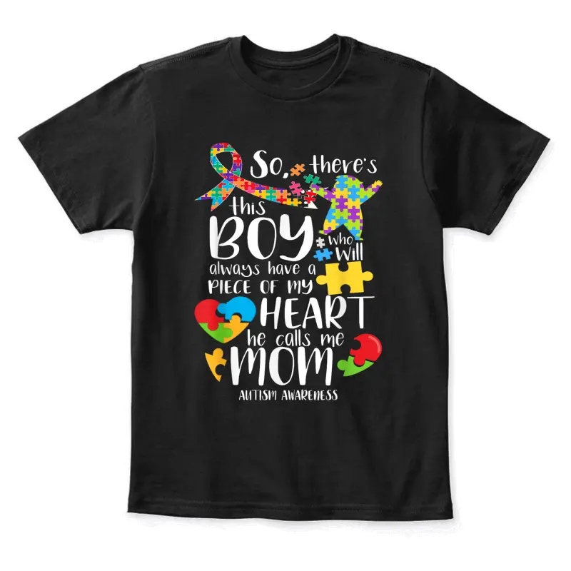 Autism Mom Es Gibt Diesen Boy Er Ruft Mich Mamma Autism Youth Staple T-Shirt