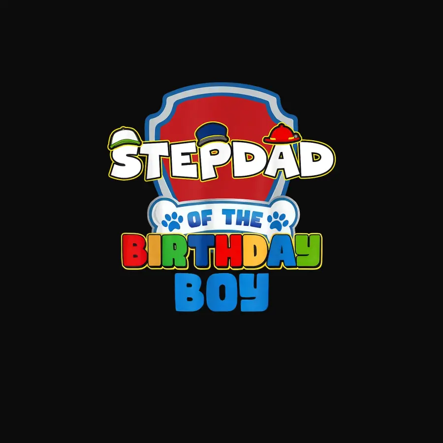 Stepdad Of The Birthday Boy Paw Patrol Family Matching Unisex Staple T-Shirt