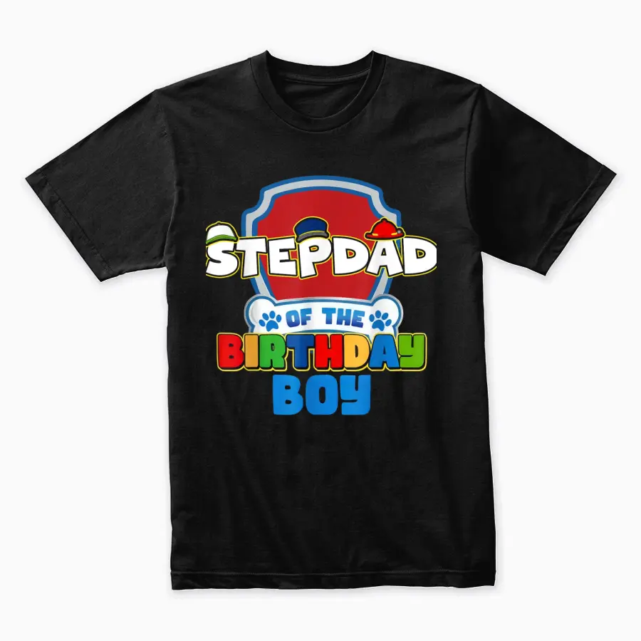 Stepdad Of The Birthday Boy Paw Patrol Family Matching Unisex Staple T-Shirt