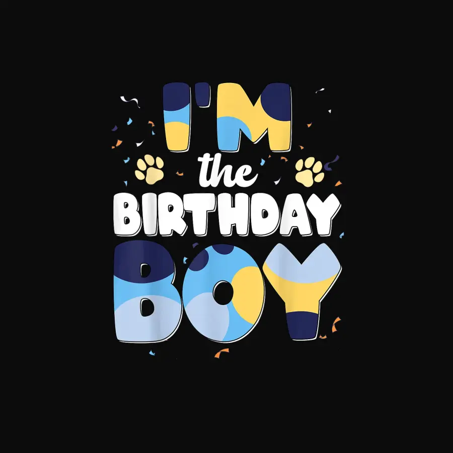 Im The Birthday Boy Bluey Family Matching Unisex Staple T-Shirt