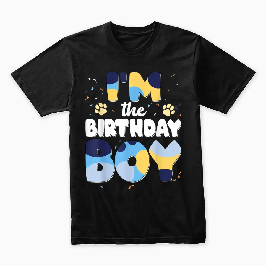 Im The Birthday Boy Bluey Family Matching Unisex Staple T-Shirt