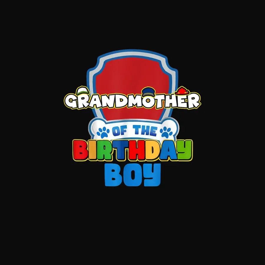 Grandmother Of The Birthday Boy Paw Patrol Family Matching Unisex Staple T-Shirt