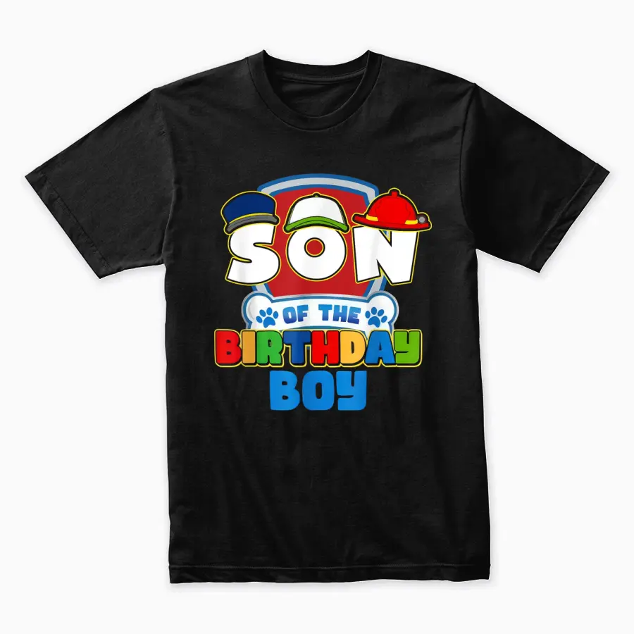 Son Of The Birthday Boy Paw Patrol Family Matching Unisex Staple T-Shirt