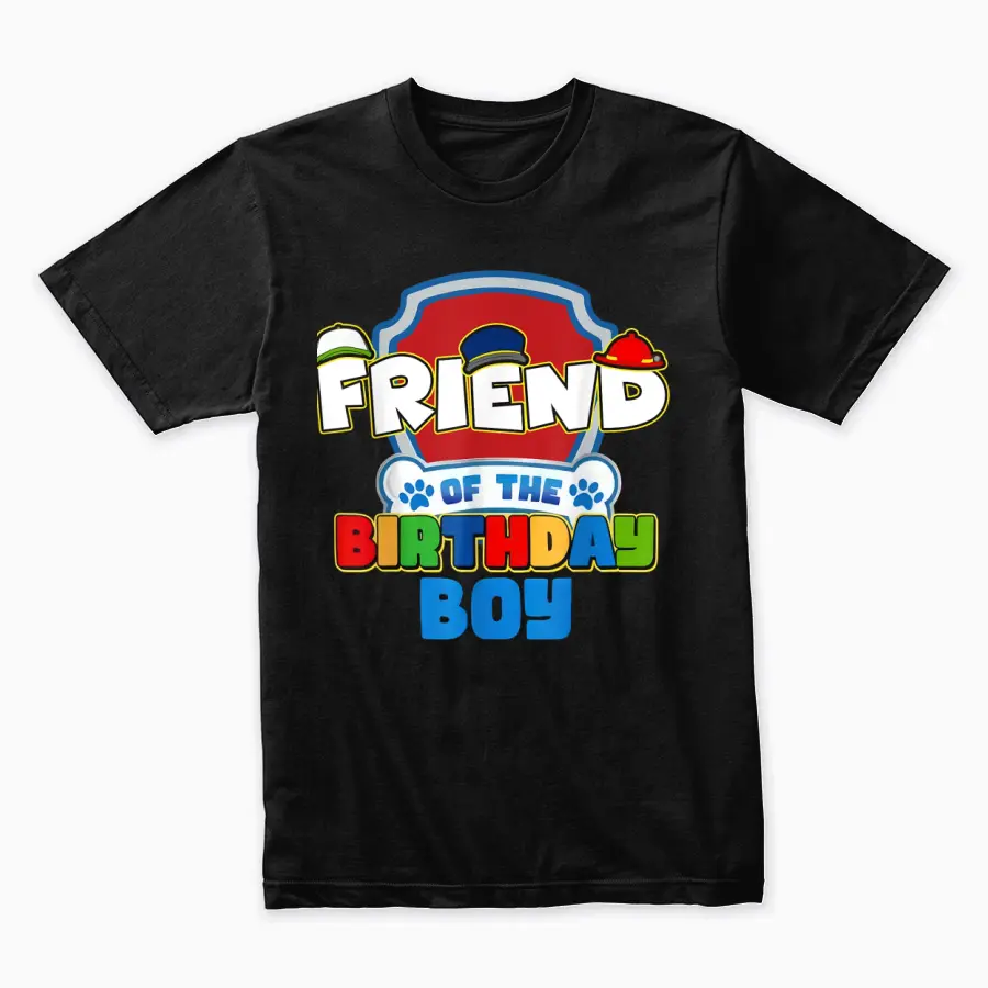 Friend Of The Birthday Boy Paw Patrol Family Matching Unisex Staple T-Shirt