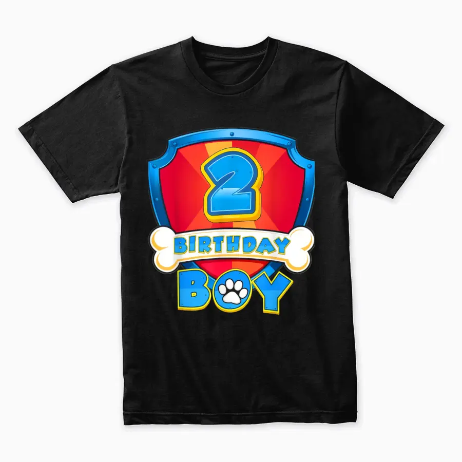 2Nd Birthday Boy Paw Patrol Family Matching Two Bday Party Unisex Staple T-Shirt