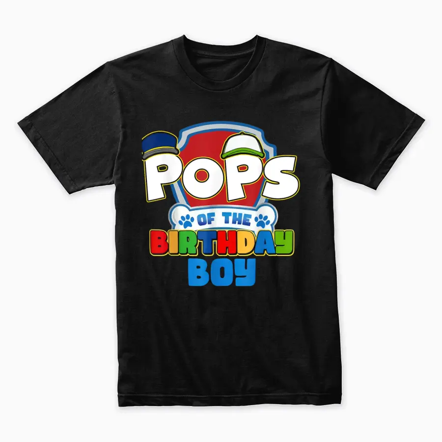 Pops Of The Birthday Boy Paw Patrol Family Matching Unisex Staple T-Shirt