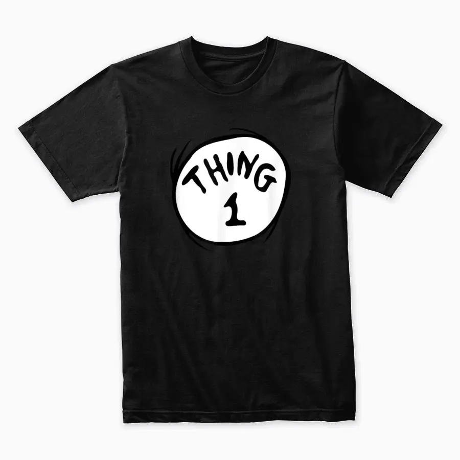 Dr. Seuss Thing 1 Emblem Unisex Staple T-Shirt