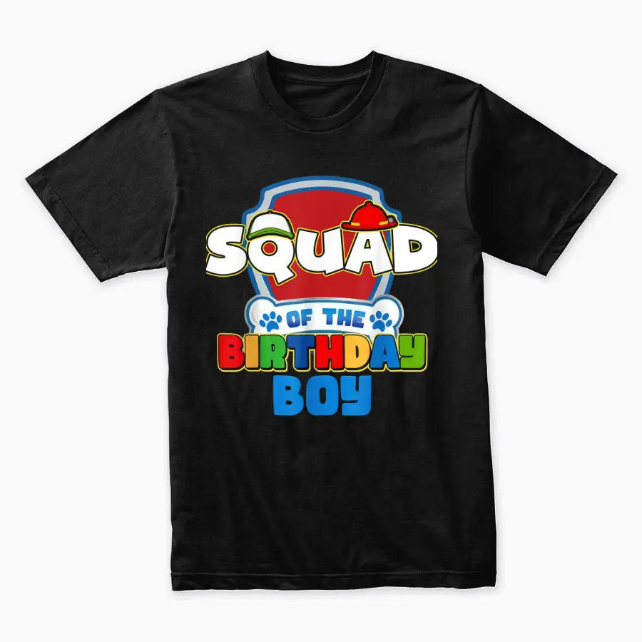 Squad Of The Birthday Boy Paw Patrol Family Matching Unisex Staple T-Shirt