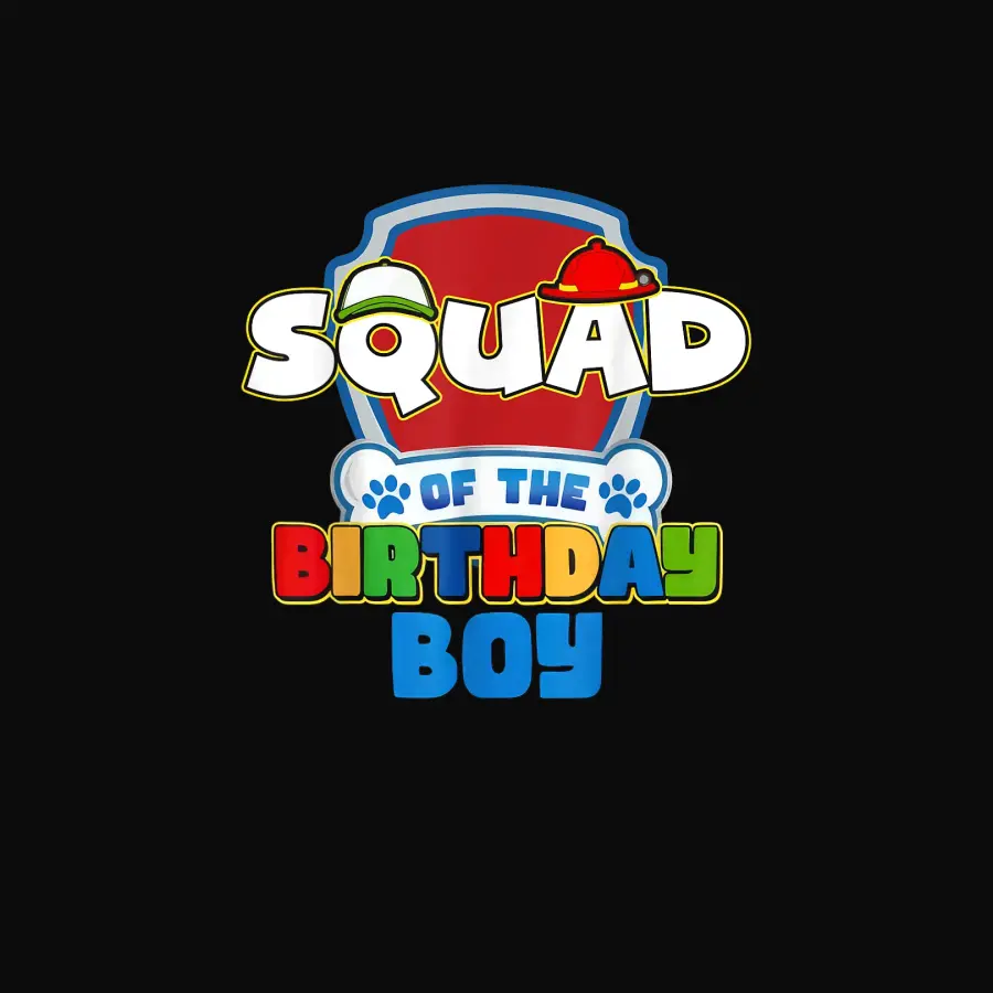 Squad Of The Birthday Boy Paw Patrol Family Matching Unisex Staple T-Shirt