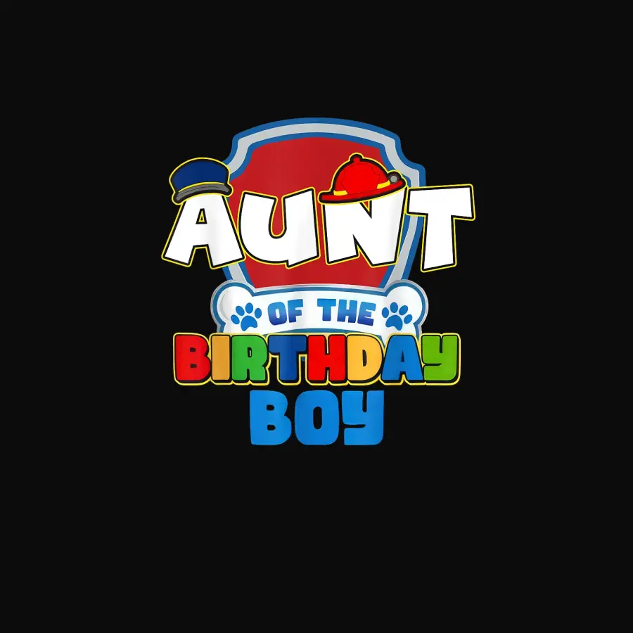 Aunt Of The Birthday Boy Paw Patrol Family Matching Unisex Staple T-Shirt