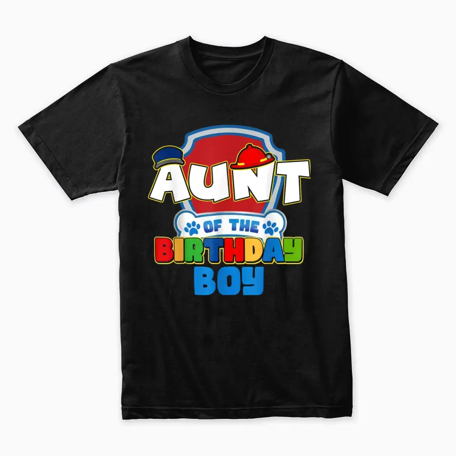 Aunt Of The Birthday Boy Paw Patrol Family Matching Unisex Staple T-Shirt