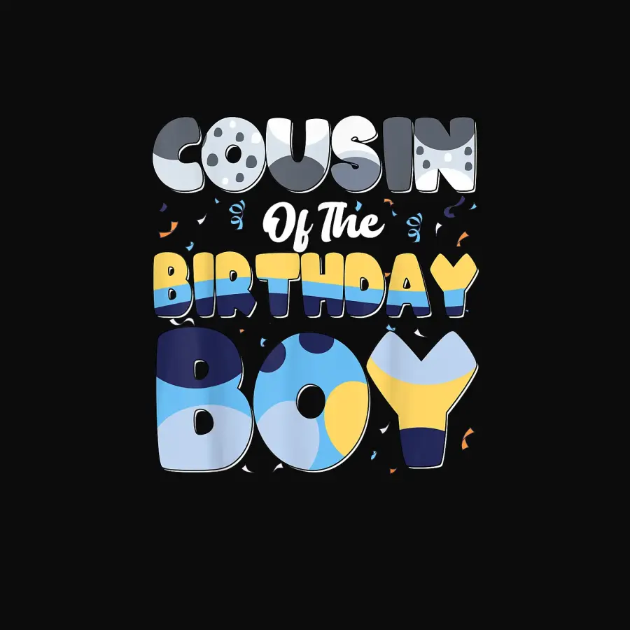 Cousin Of The Birthday Boy Bluey Family Matching Unisex Staple T-Shirt