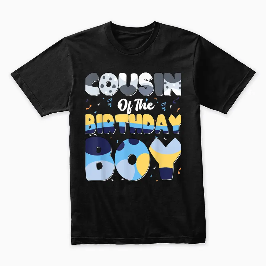 Cousin Of The Birthday Boy Bluey Family Matching Unisex Staple T-Shirt